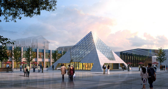 永济金字塔网架